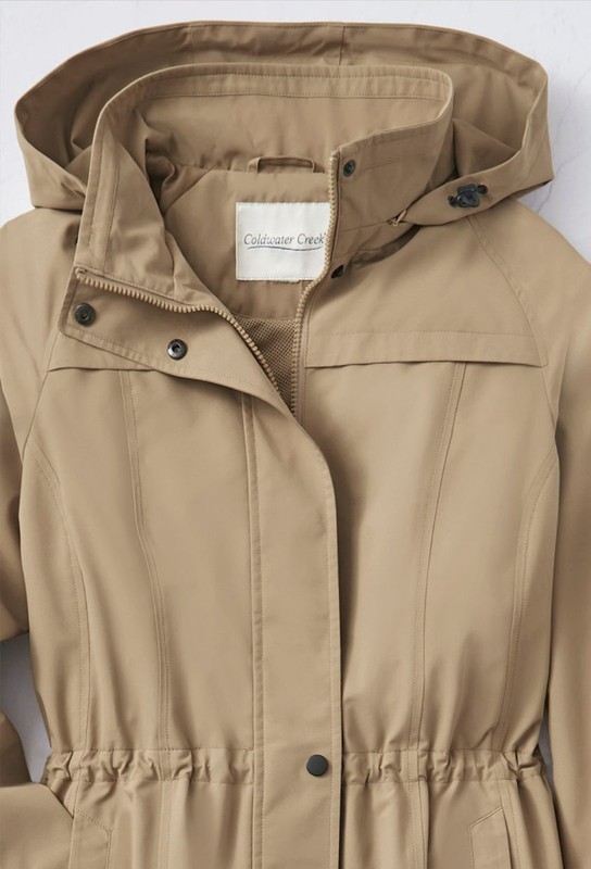 Coldwater Creek Pack-It Coat 3 Color Available