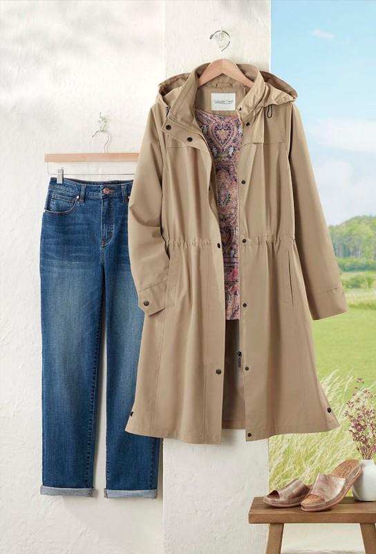 Coldwater Creek Pack-It Coat 3 Color Available