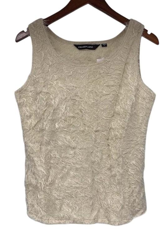 Colleen Lopez Women's Eyelash Tank Beige