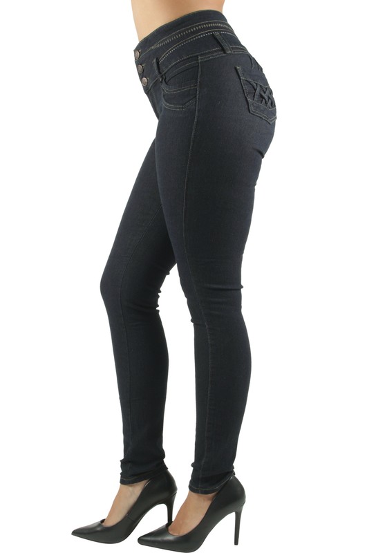 Colombian Design High Waist Butt Lift Levanta Cola Skinny Jeans