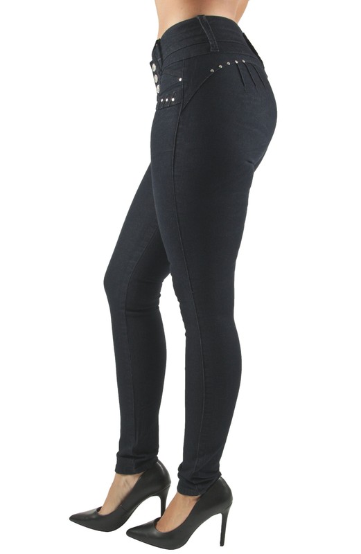 Colombian Design High Waist Butt Lift Levanta Cola Skinny Jeans