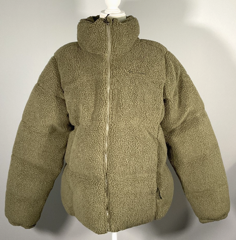 Columbia Puffect Sherpa Women's Size XL Stone Green Jacket NWOT
