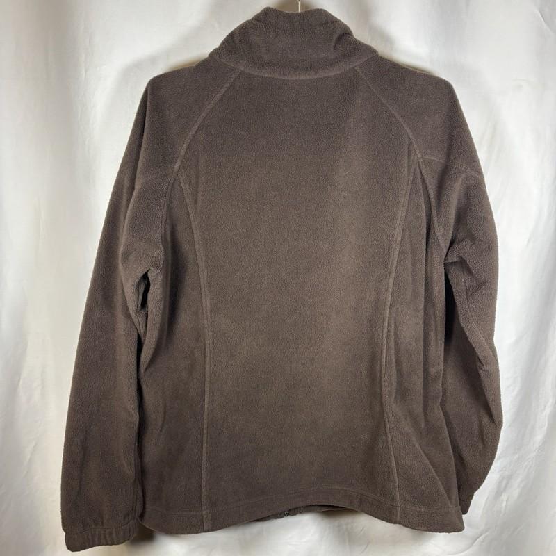 Columbia Sportswear Womens Brown Full Zip Athletic Outdoor Fleece Jacket Size XL