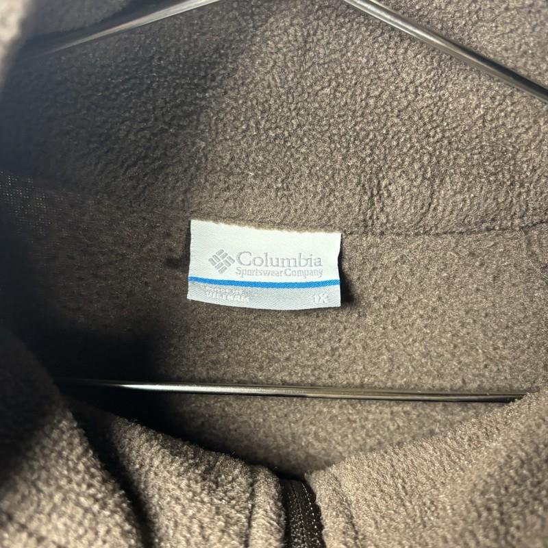 Columbia Sportswear Womens Brown Full Zip Athletic Outdoor Fleece Jacket Size XL