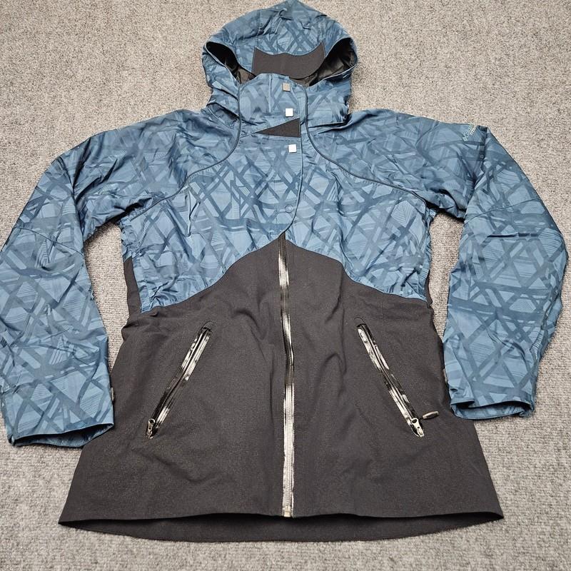 Columbia Titanium Prism Interchange Jacket Medium Blue Black Ski Snow Shell
