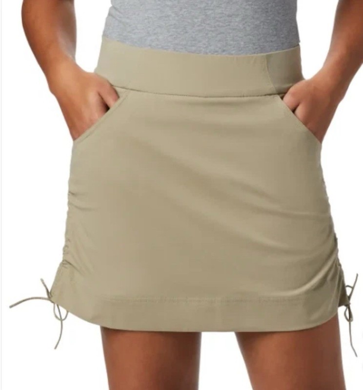 Columbia Women’s Tan Skort M Omni-Shield Repellent Omni-Shade UPF 50 Active
