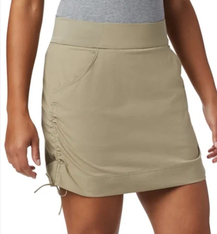 Columbia Women’s Tan Skort M Omni-Shield Repellent Omni-Shade UPF 50 Active