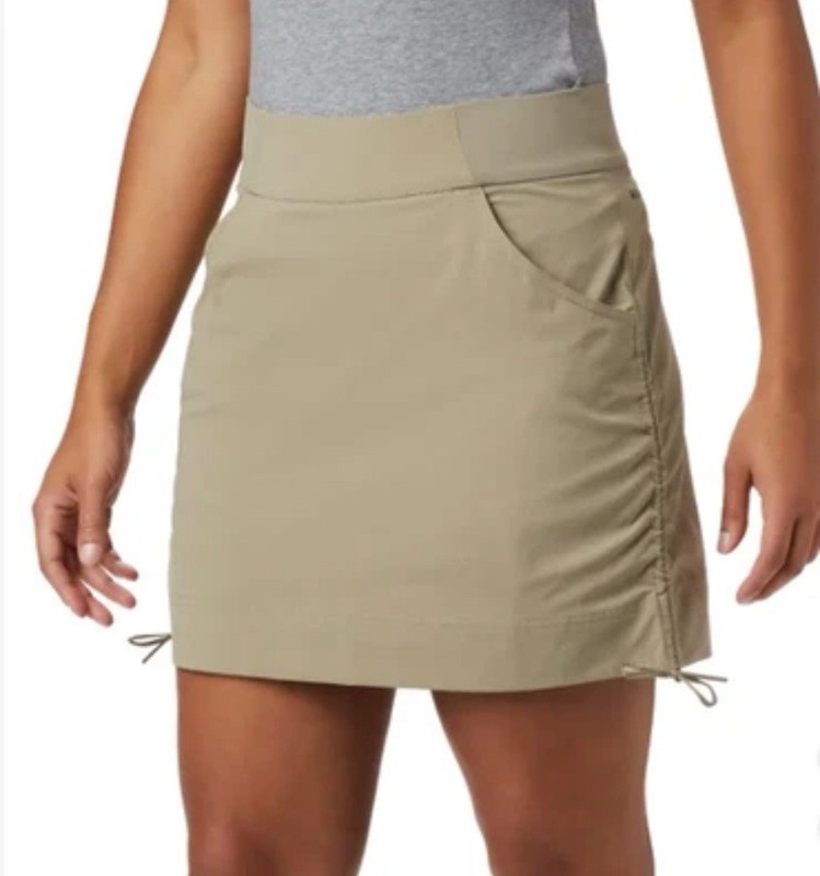 Columbia Women’s Tan Skort M Omni-Shield Repellent Omni-Shade UPF 50 Active