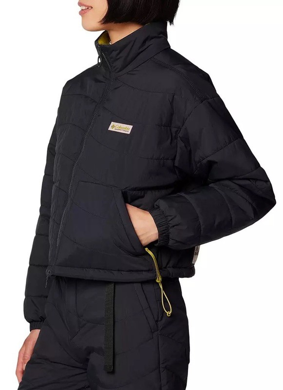 Columbia Women's Wallowa Insulated Cropped Jacket SZ Large NWT $130 Black