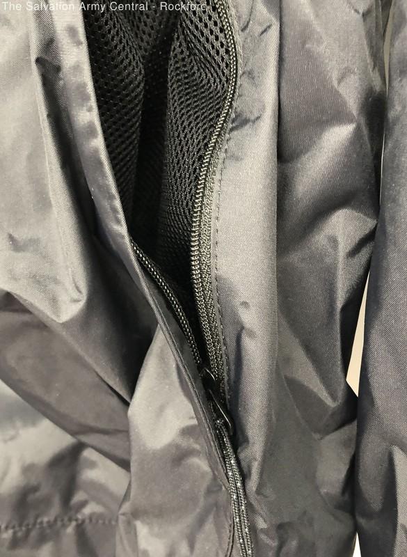 Columbia Womens Black Omni-Tech Pockets Full-Zip Windbreaker Jacket Size Large