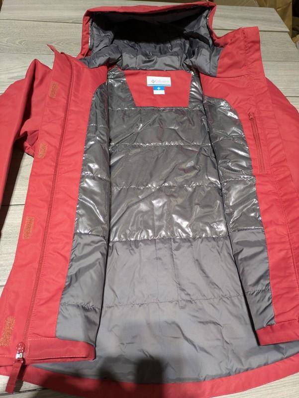 Columbia Womens Omni Heat Waterprof Hood View Exs Insulated Hooded Jacket Sz Med