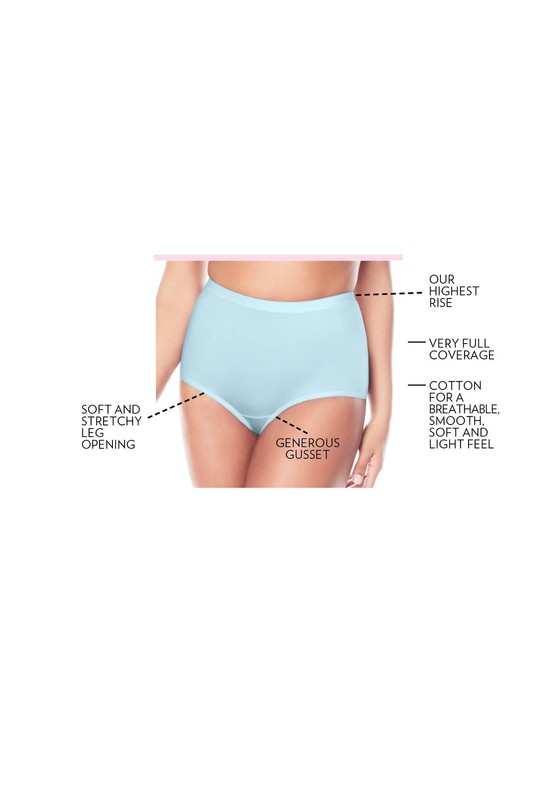 Comfort Choice Plus Size Cotton Brief 5-Pack