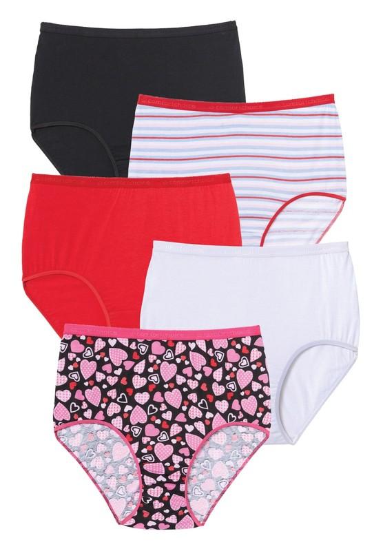 Comfort Choice Plus Size Cotton Brief 5-Pack