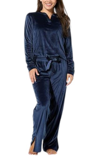 Comfort Code 2-piece Women's Velvet Dreams Sleep Set Navy