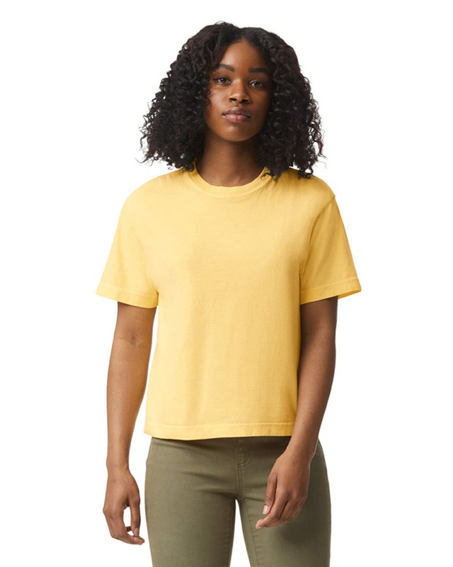 Comfort Colors 3023CL Ladies Ring Spun US Cotton Heavyweight Cropped T-Shirt
