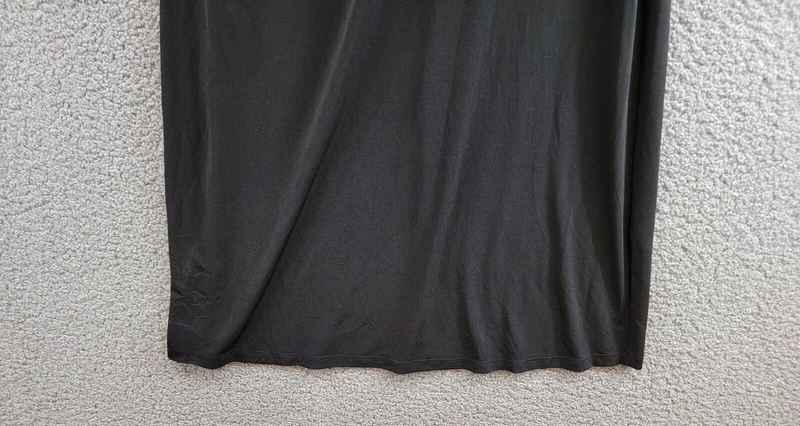 Connected Apparel Cowlneck Sleeveless A-Line Dress Women's 12 Black Pullover