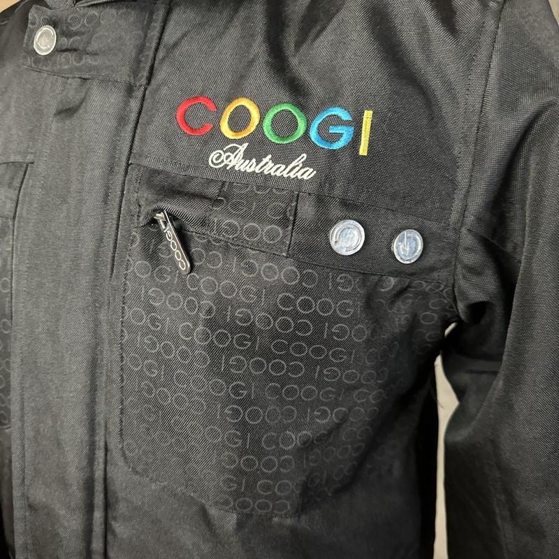 Coogi Fur Hood Y2K Quilted Canvas Jacket Women’s M Medium Black Canvas