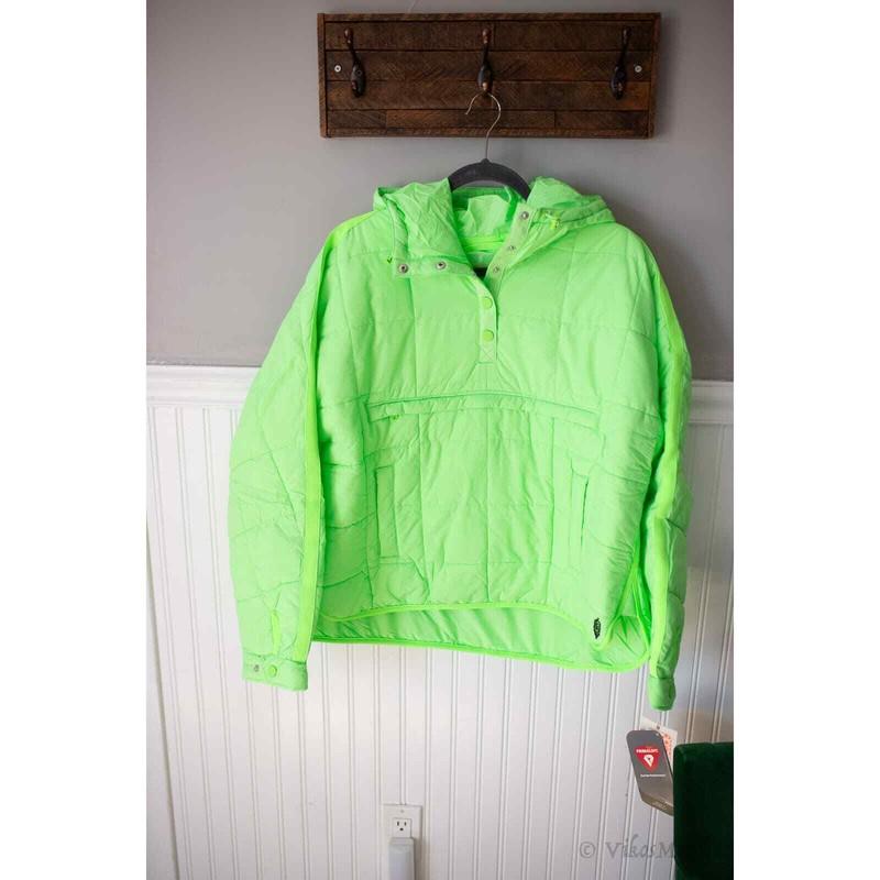 Copied - Free People Pippa Packable Pullover Puffer Jacket Large Lime