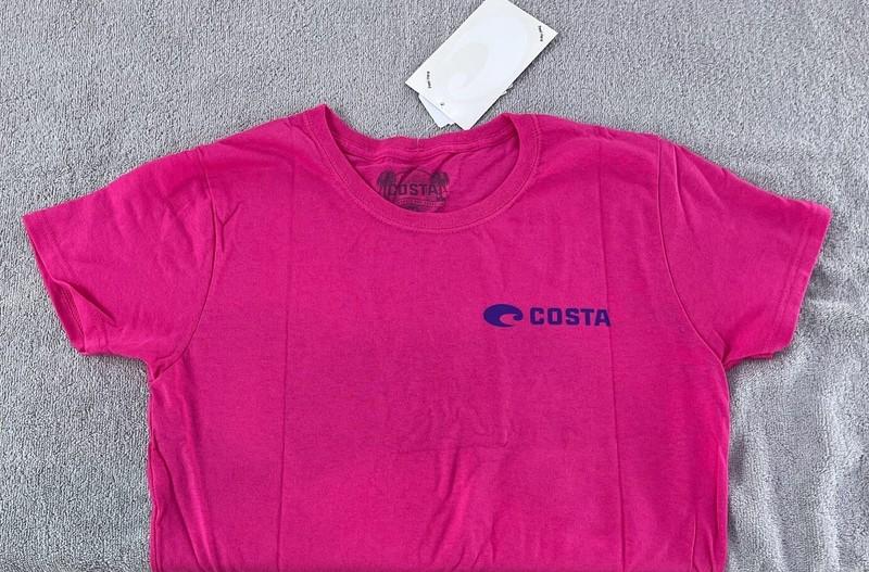 Costa Del Mar - Pink Short Sleeve Women's T-shirt - Size Medium Female Cut - NEW