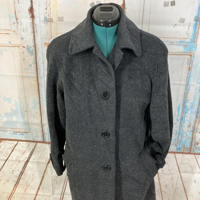 Countess Sara 100% Wool Coat Womens Size 8 Black Warm