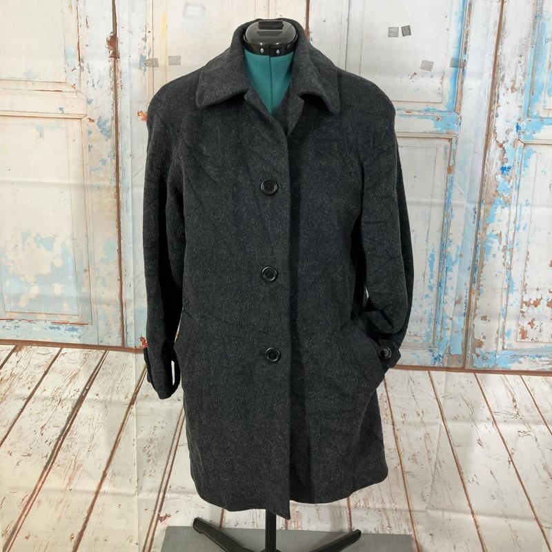 Countess Sara 100% Wool Coat Womens Size 8 Black Warm