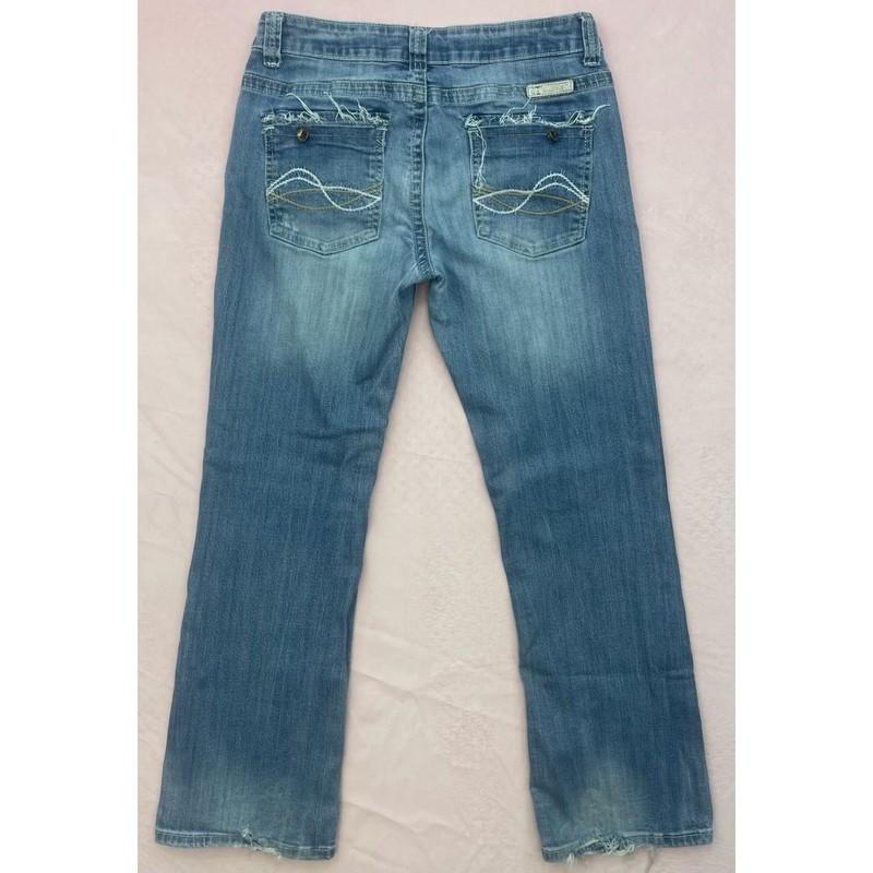 Cowgirl Tuff Co Women's Jeans 30x31 Indigo Bootcut Don't Fence Me In Denim