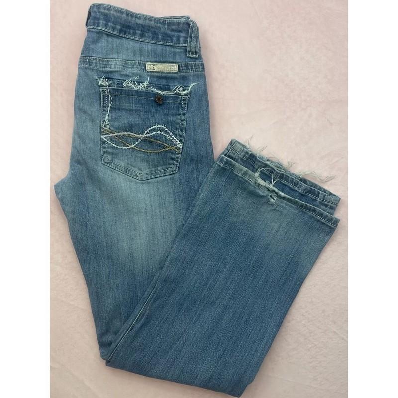 Cowgirl Tuff Co Women's Jeans 30x31 Indigo Bootcut Don't Fence Me In Denim