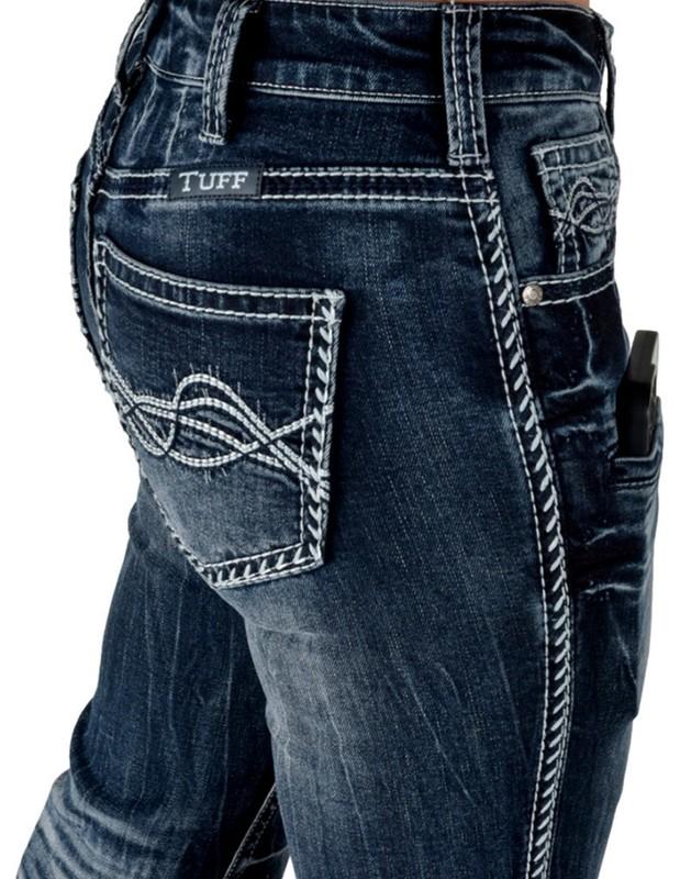 Cowgirl Tuff Western Jeans Womens Firewater 33 Reg Medium Wash JFIREW
