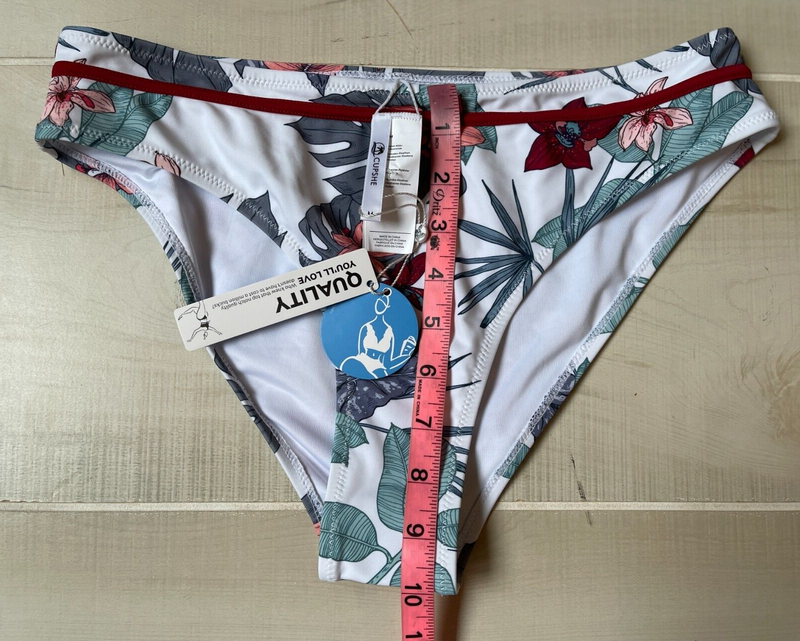 Cupshe Floral Swim Bottoms Size M Women's NWT
