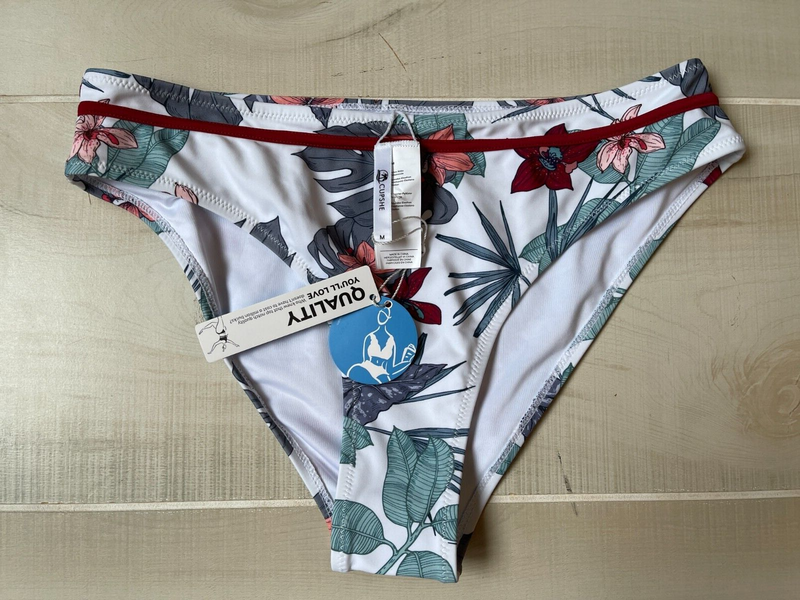 Cupshe floral swim bottoms size M women's NWT