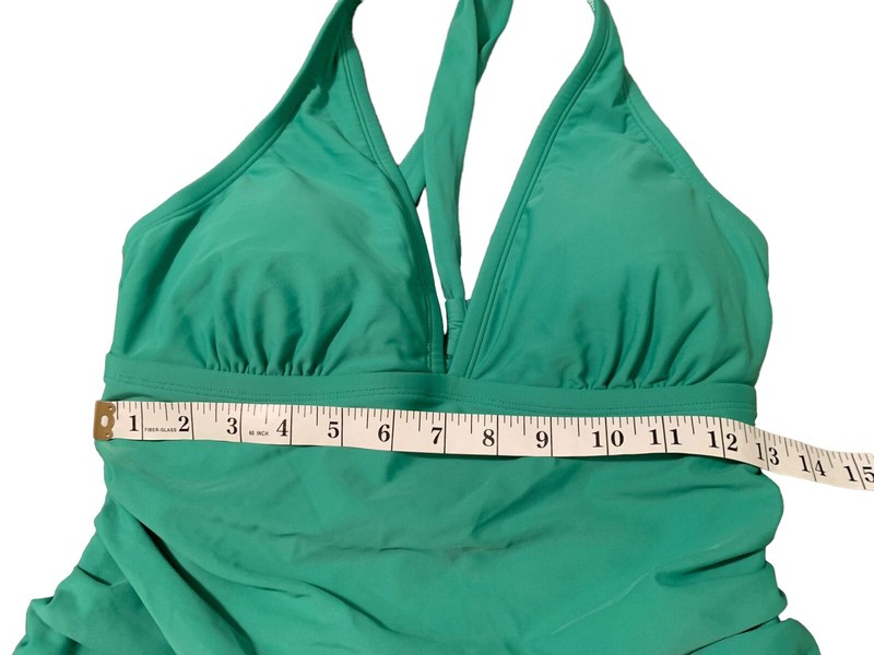 Cupshe Women Green One Piece Swimsuit Size 0X NWT Ruched