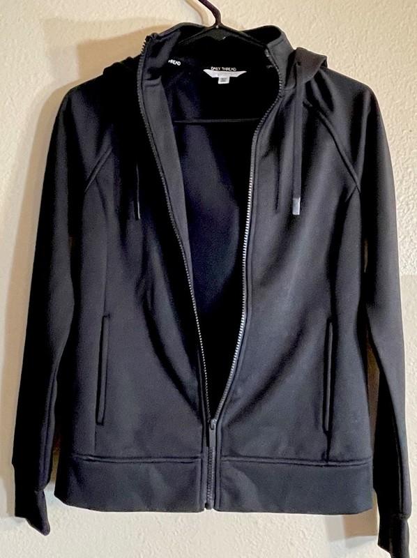 Daily Thread Women’s Xs Black Zip Up Jacket Hoodie Outdoors