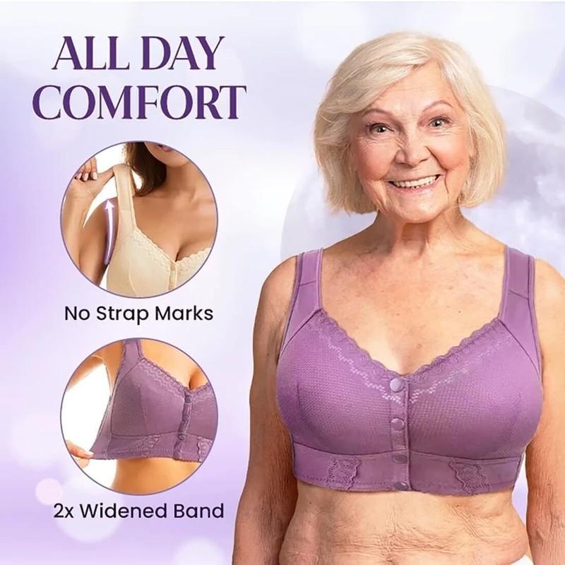 Daisy Bra Comfortable Easy Close Bras For Women Charm Bras Front Snaps Seniors