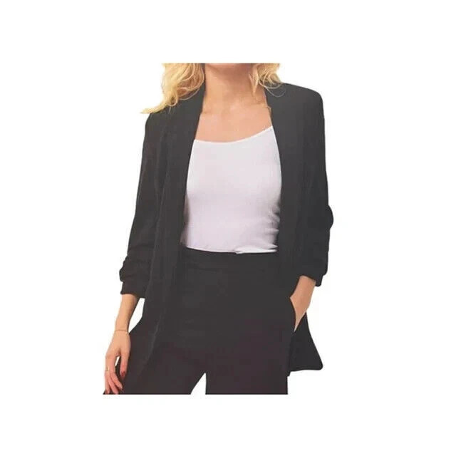 Dakota Blue Women's Crepe Blazer Color Black Size M