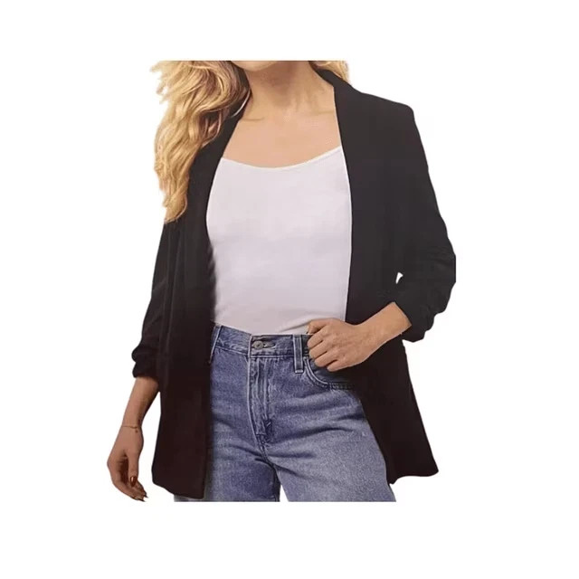 Dakota Blue Women's Crepe Blazer Color Black Size M