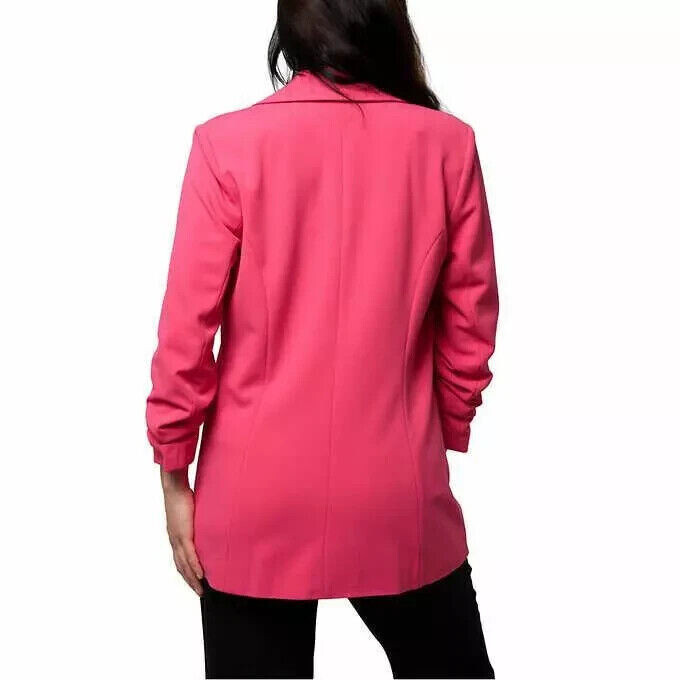Dakota Blue Women's Crepe Blazer Pink Size XL