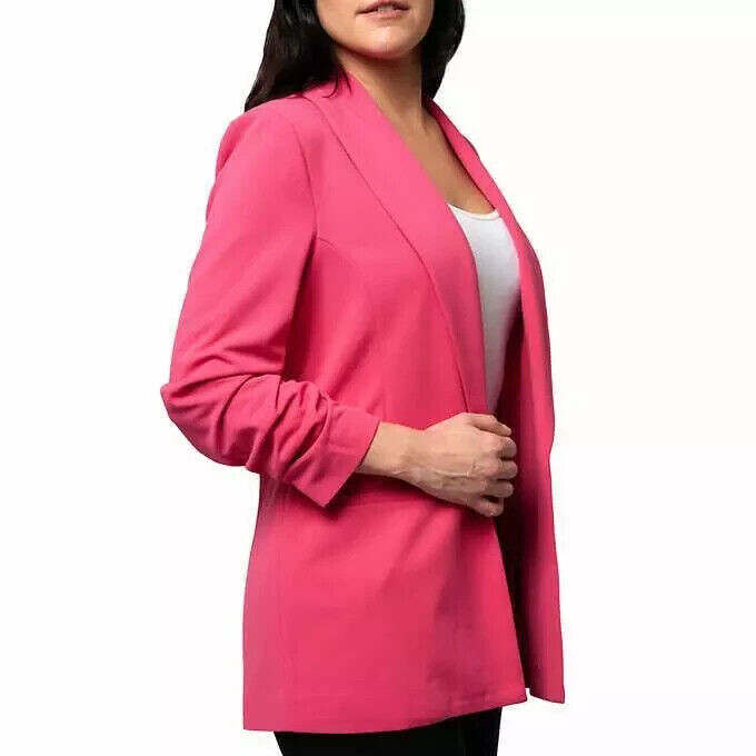 Dakota Blue Women's Crepe Blazer Pink Size XL