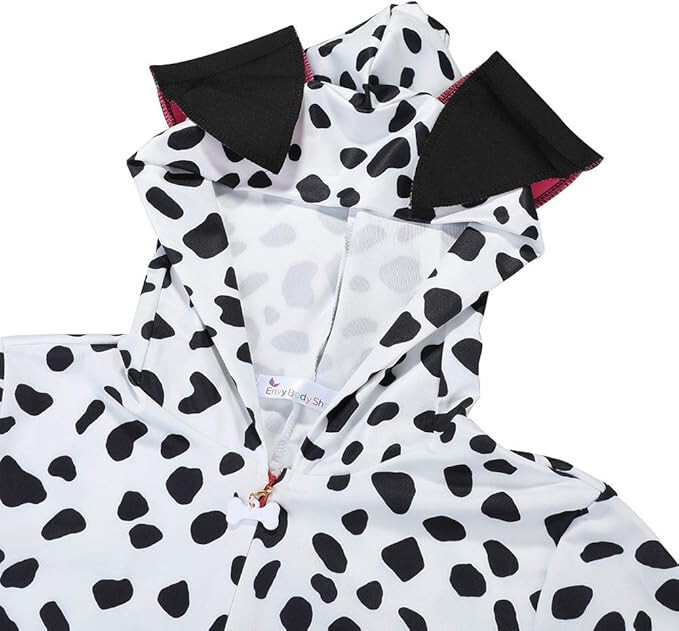 Dalmatian Snug Fit Unisex Adult Pajamas Cosplay Animal One Piece Romper L