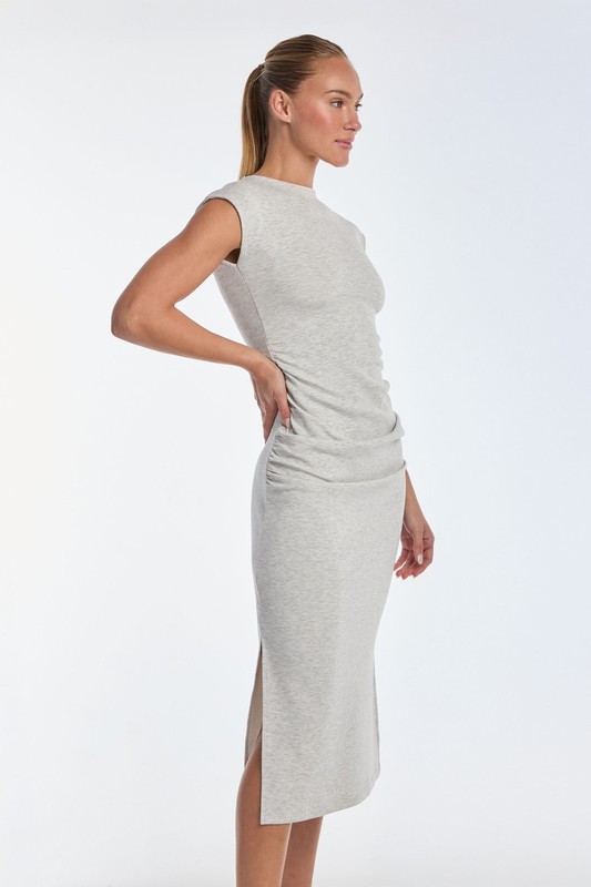 Daphne Dress - Heather Grey And Black THE NOLI SHOP