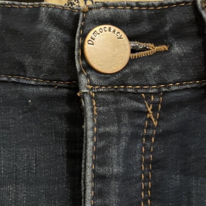 DEMOCRACY AbSolution Stretch Blue Denim Straight Leg Jean Size 10 EUC Y2