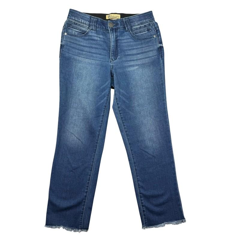 Democracy Jeggings Women's 8 Blue Ab Technology Stretch Pockets Jeans Whiskered