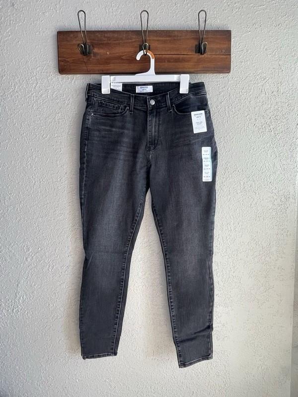 Denizen from Levi’s High-Rise Skinny Jeans – Black Grey Size 12M