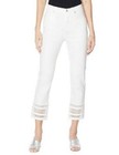 DG2 Diane Gilman Stretch Crochet Hem Cropped Jean Pants - Select Size & Color