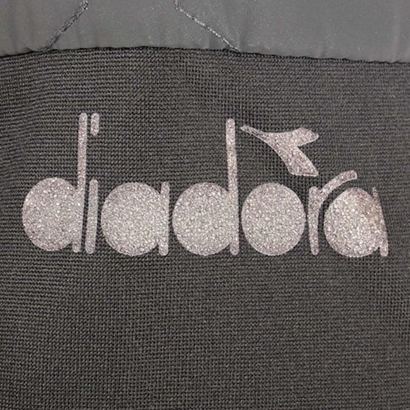 Diadora Bright Be One Full Zip Running Jacket Womens Black Grey Casual Athletic