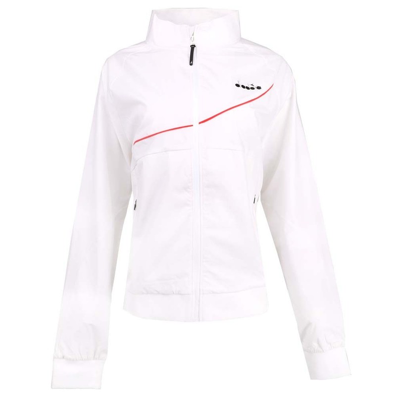 diadora Full Zip Jacket Womens White Casual Athletic Outerwear 178083-20002