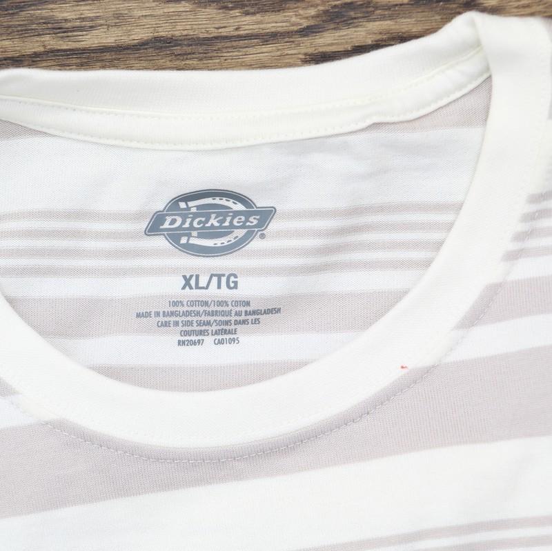 Dickies Womens Remanufactured Baggy Utility Pocket T-Shirt Tee Gray Multi 2 XL