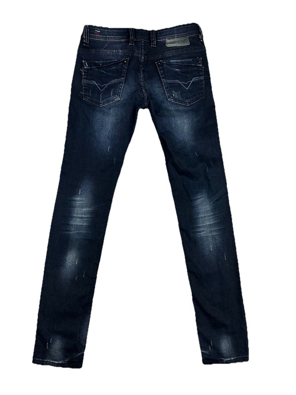 Diesel Industry Women's Denim Jeans Size 28 W30" Skinny Dark Blue Distressed