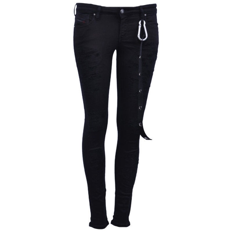 DIESEL LU GRACEY 084TR Womens Jeans Distressed Casual Denim Pant Limited Edition