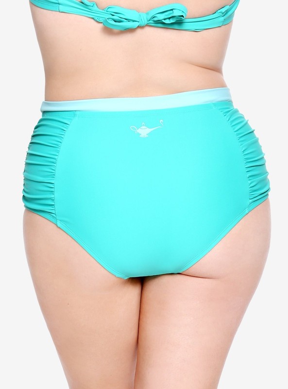 DISNEY ALADDIN JASMINE HIGH-WAISTED SWIM BOTTOMS PLUS SZ 5 NWT