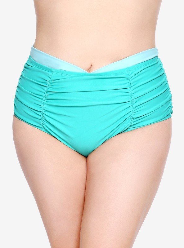 DISNEY ALADDIN JASMINE HIGH-WAISTED SWIM BOTTOMS PLUS SZ 5 NWT